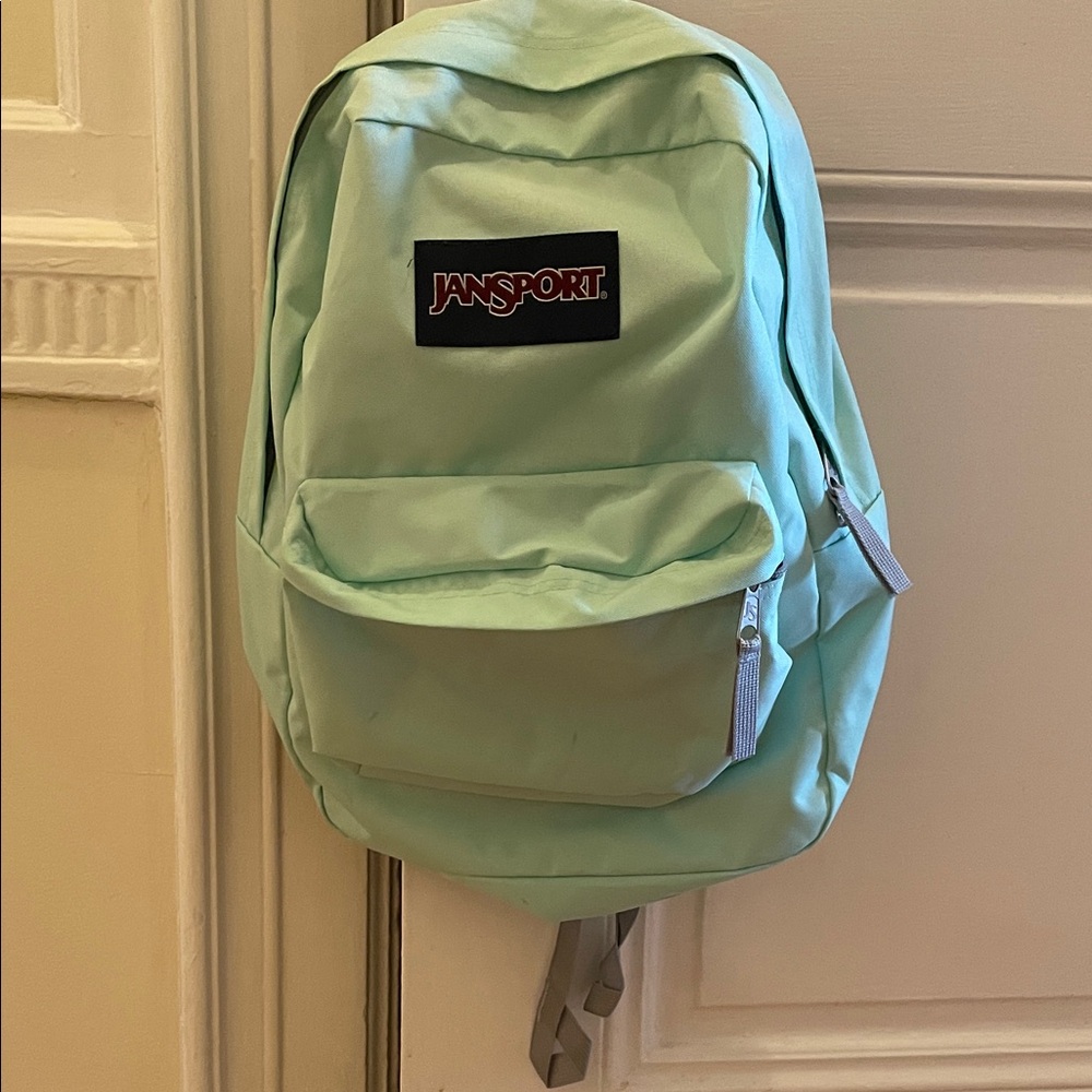 JanSport Light Green Backpack